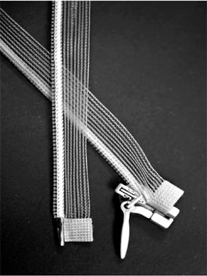 Átlátszó bonntható rejtett cipzár 40cm-es - WHITE (fehér)